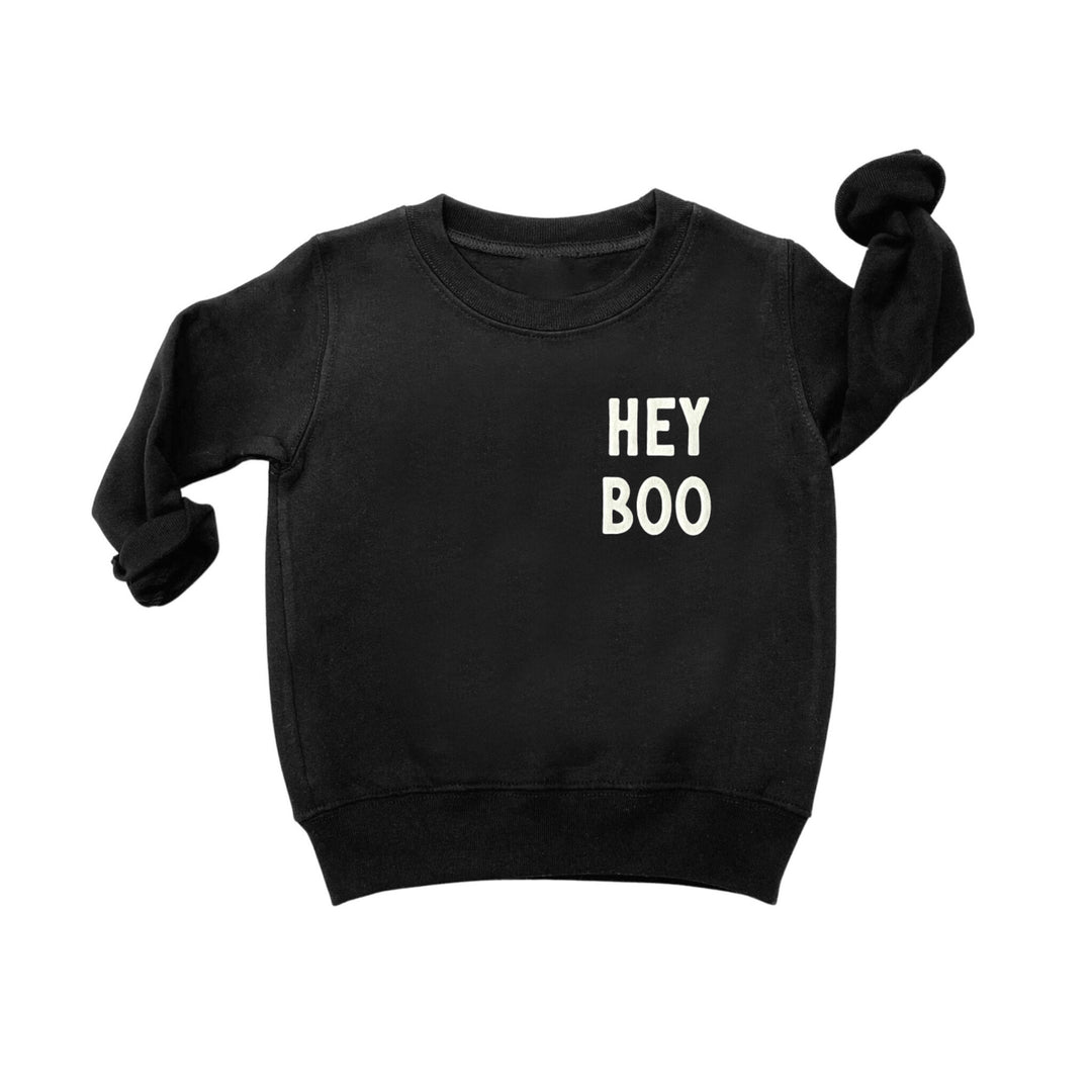 HEY BOO SWEATSHIRT - BLACK