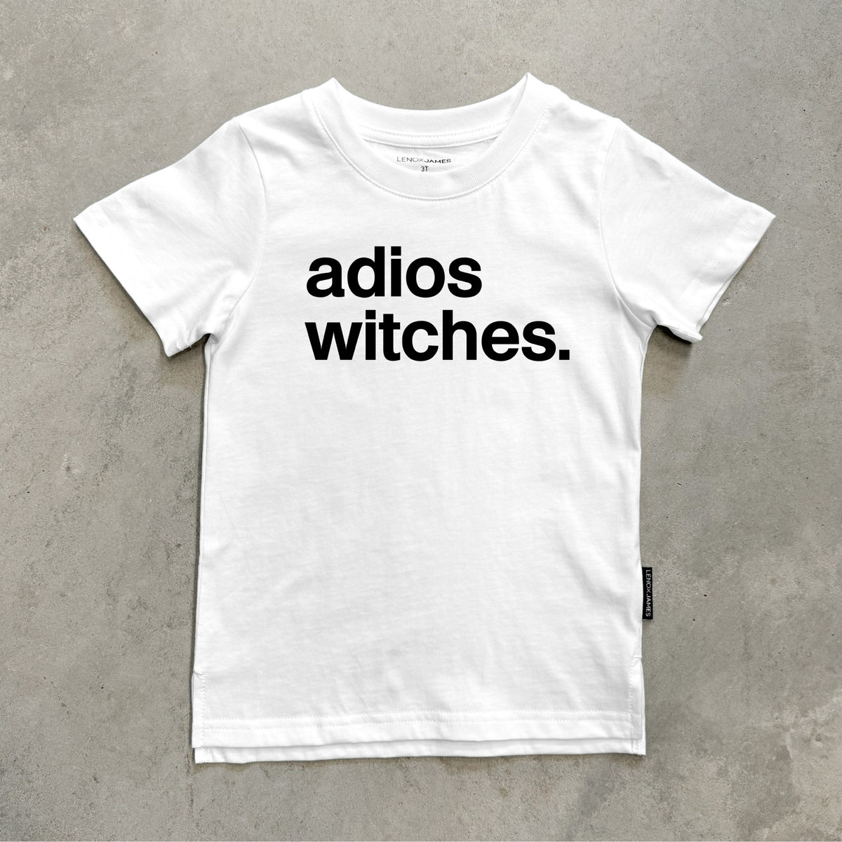 ADIOS WITCHES TEE - WHITE
