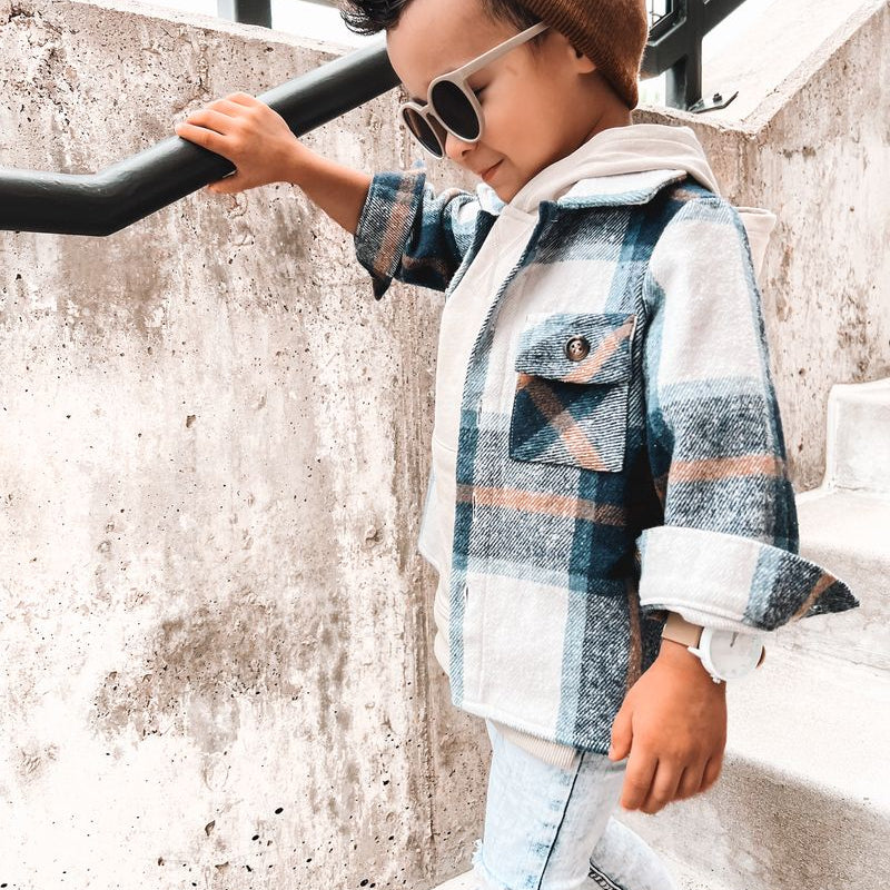 FLANNEL SHACKET - NAVY