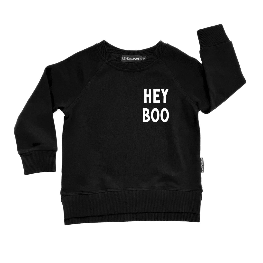 HEY BOO SWEATSHIRT - BLACK