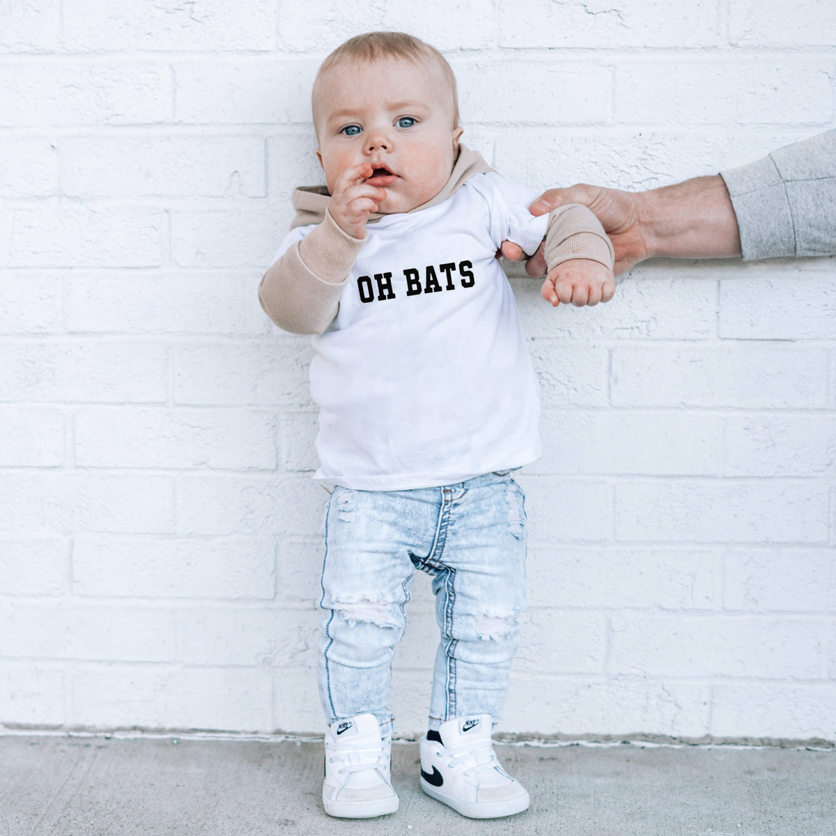 OH BATS TEE - WHITE