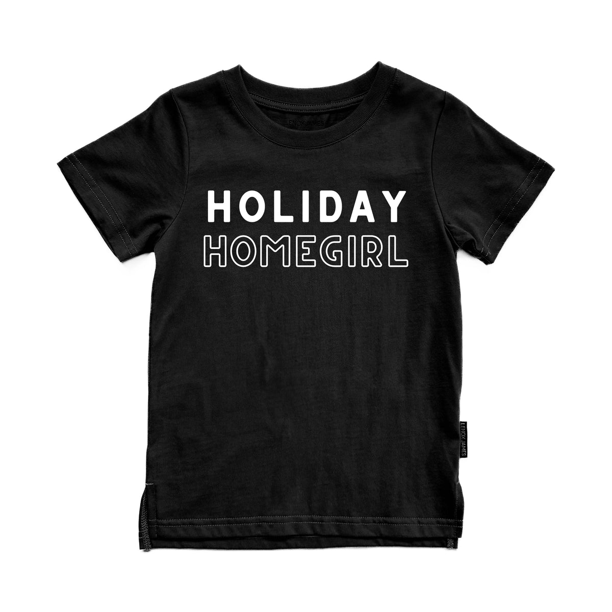 HOLIDAY HOMEGIRL TEE - BLACK