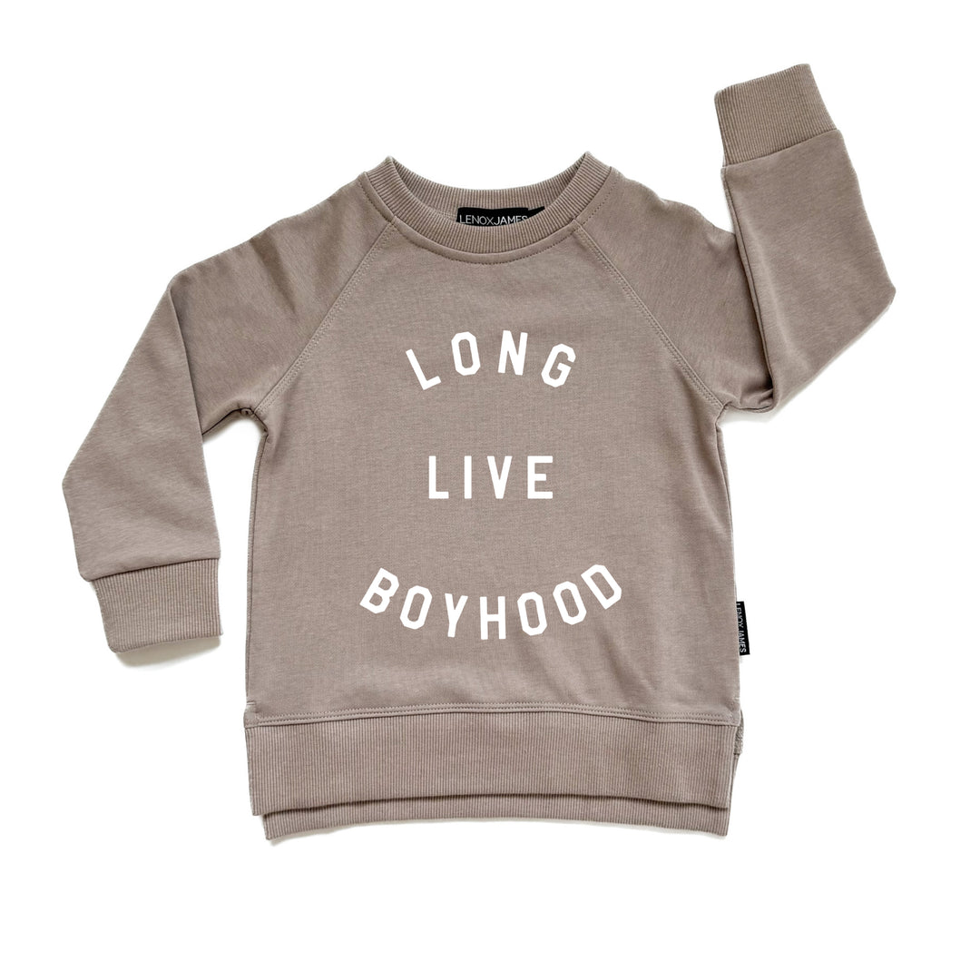 LONG LIVE BOYHOOD SWEATSHIRT - TAUPE