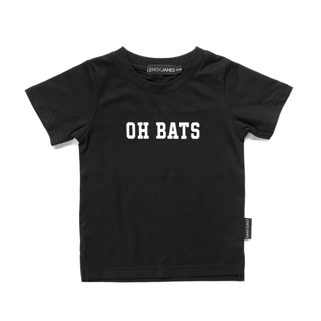 OH BATS TEE - BLACK