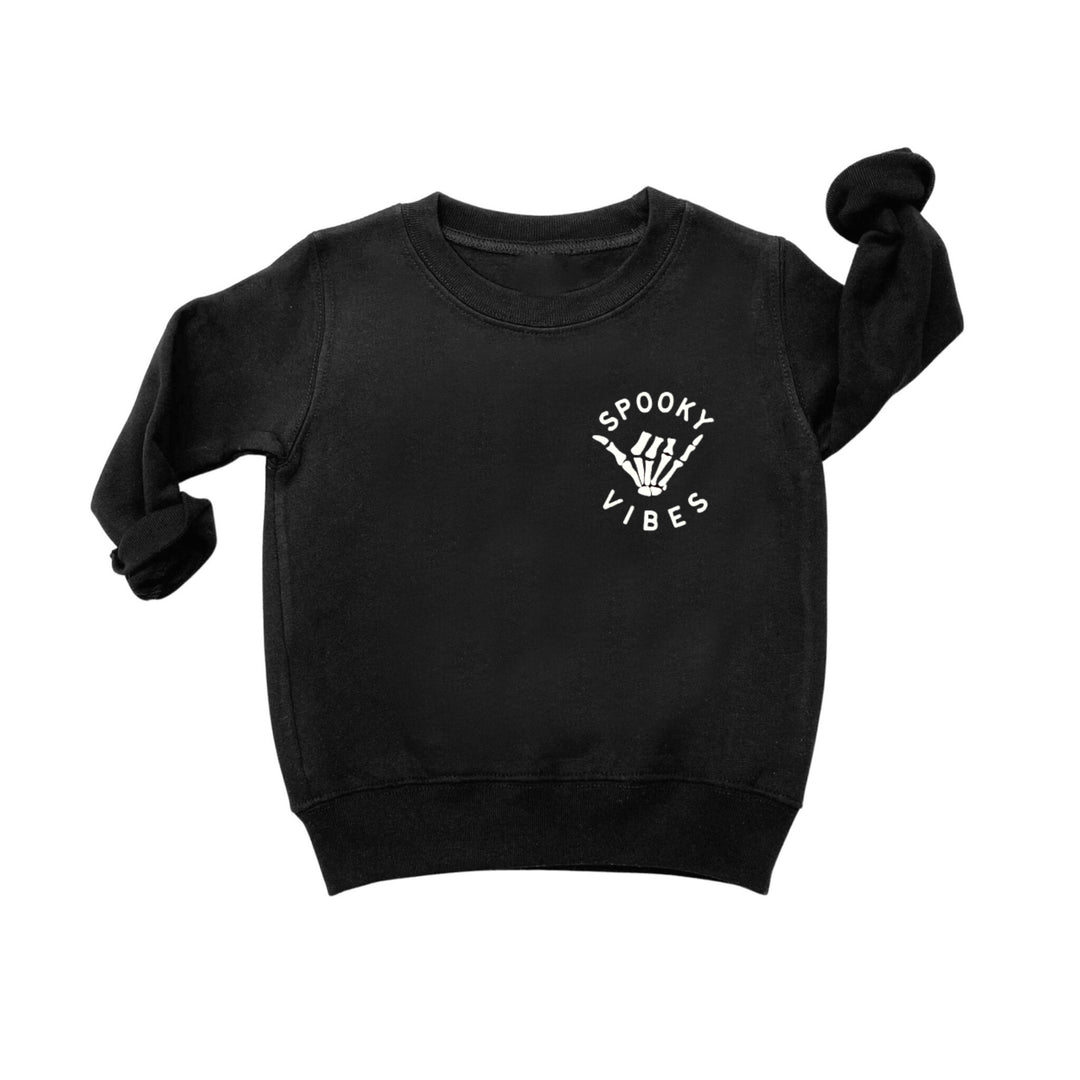 SPOOKY VIBES SWEATSHIRT - BLACK