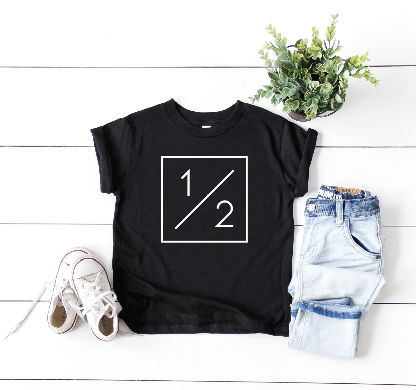 HALF BIRTHDAY TEE - BLACK
