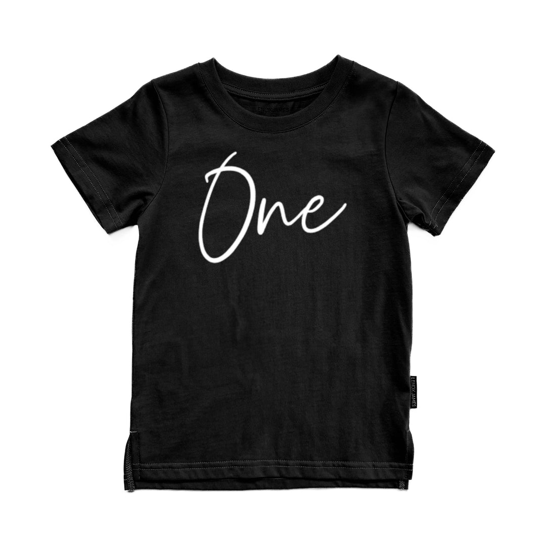 SIGNATURE ONE BIRTHDAY TEE - BLACK