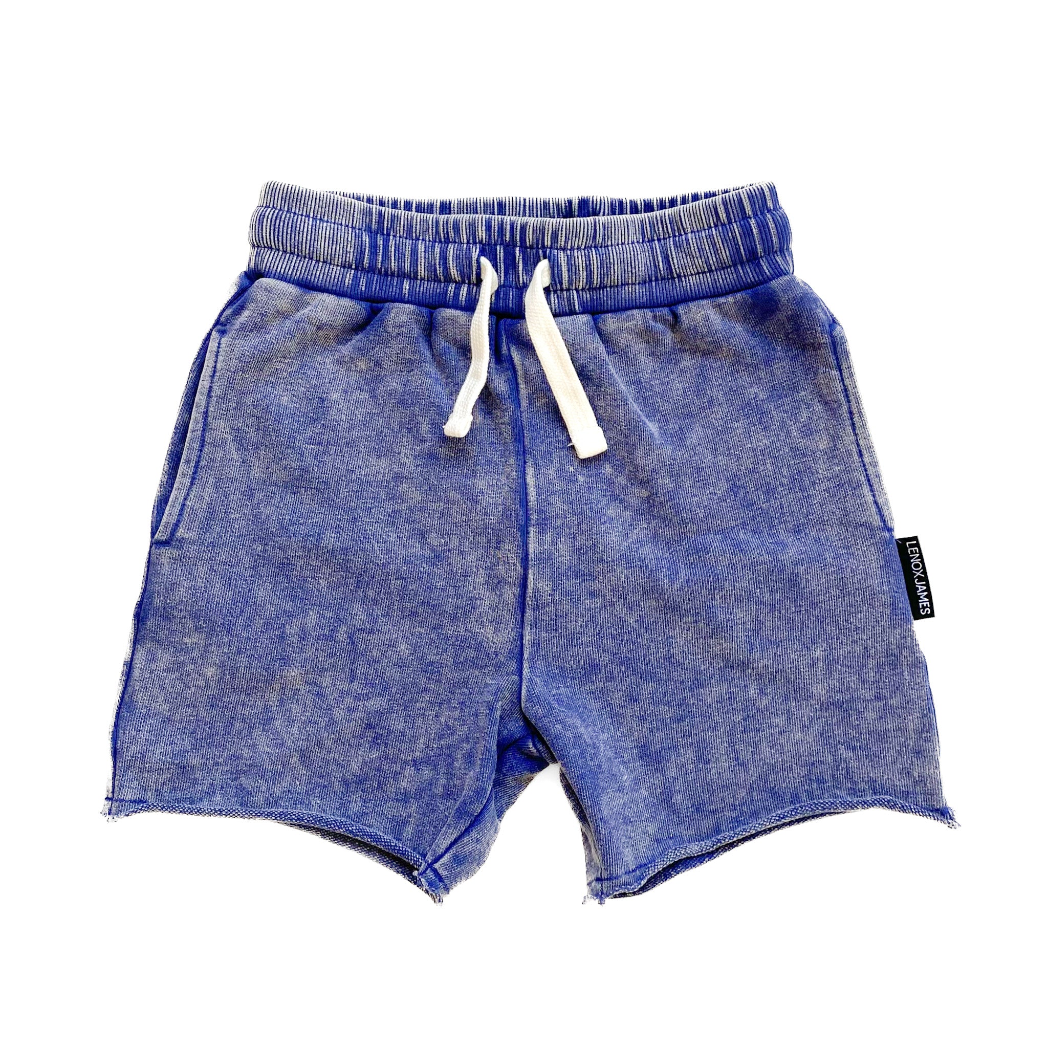 ACID WASH SHORTS BLUE