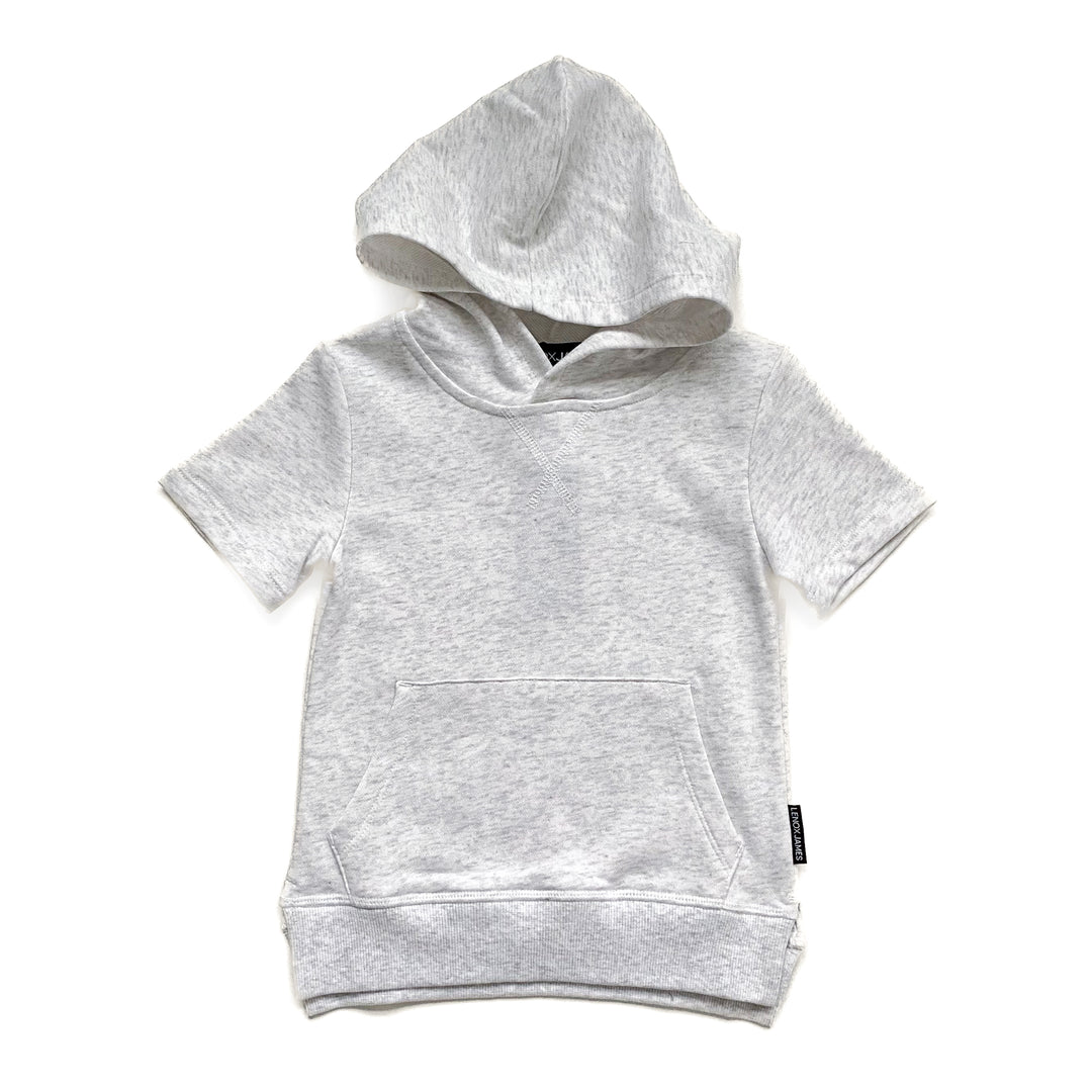 HOODED SWEATSHIRT - HEATHER GREY