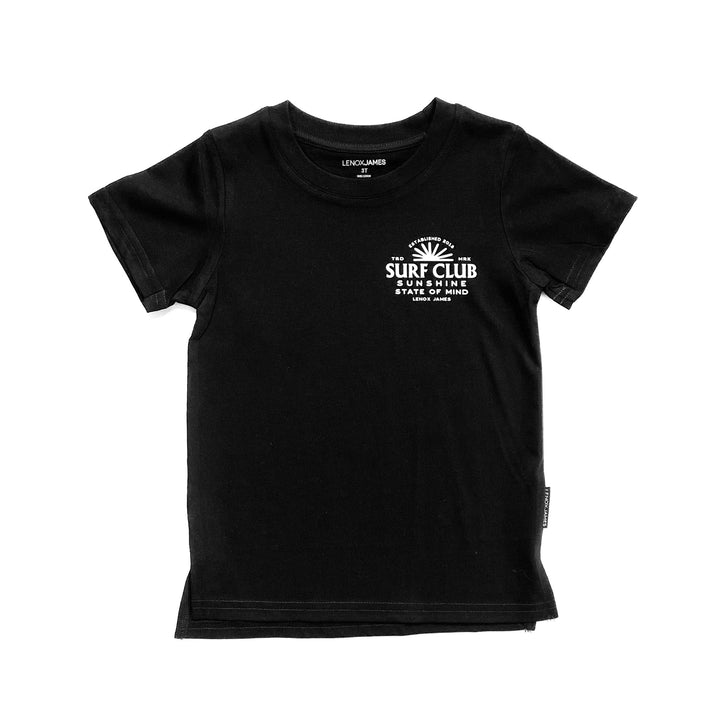 LENOX JAMES SURF CLUB TEE - BLACK