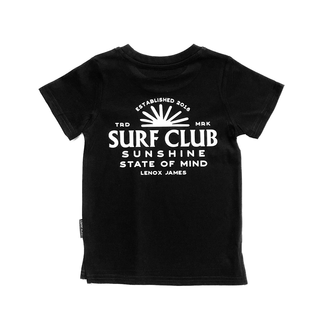 LENOX JAMES SURF CLUB TEE - BLACK