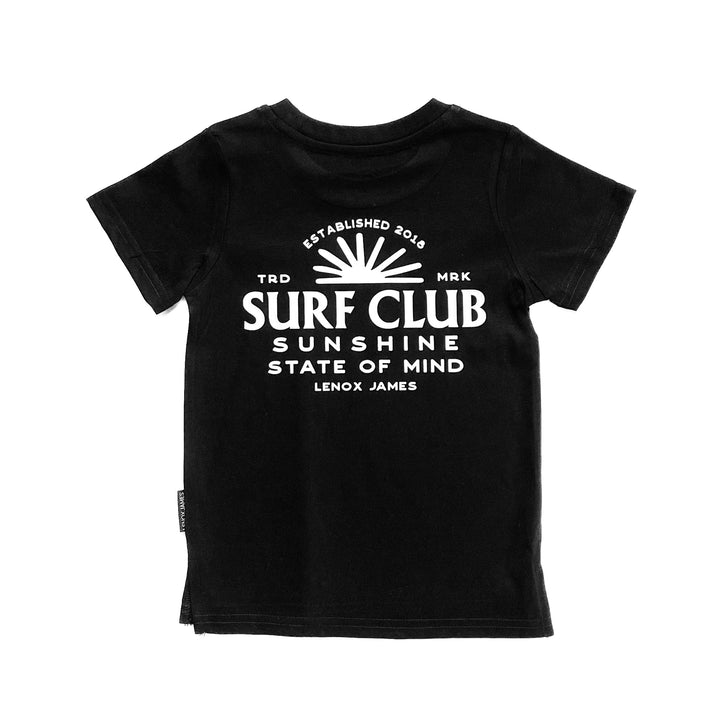 LENOX JAMES SURF CLUB TEE - BLACK