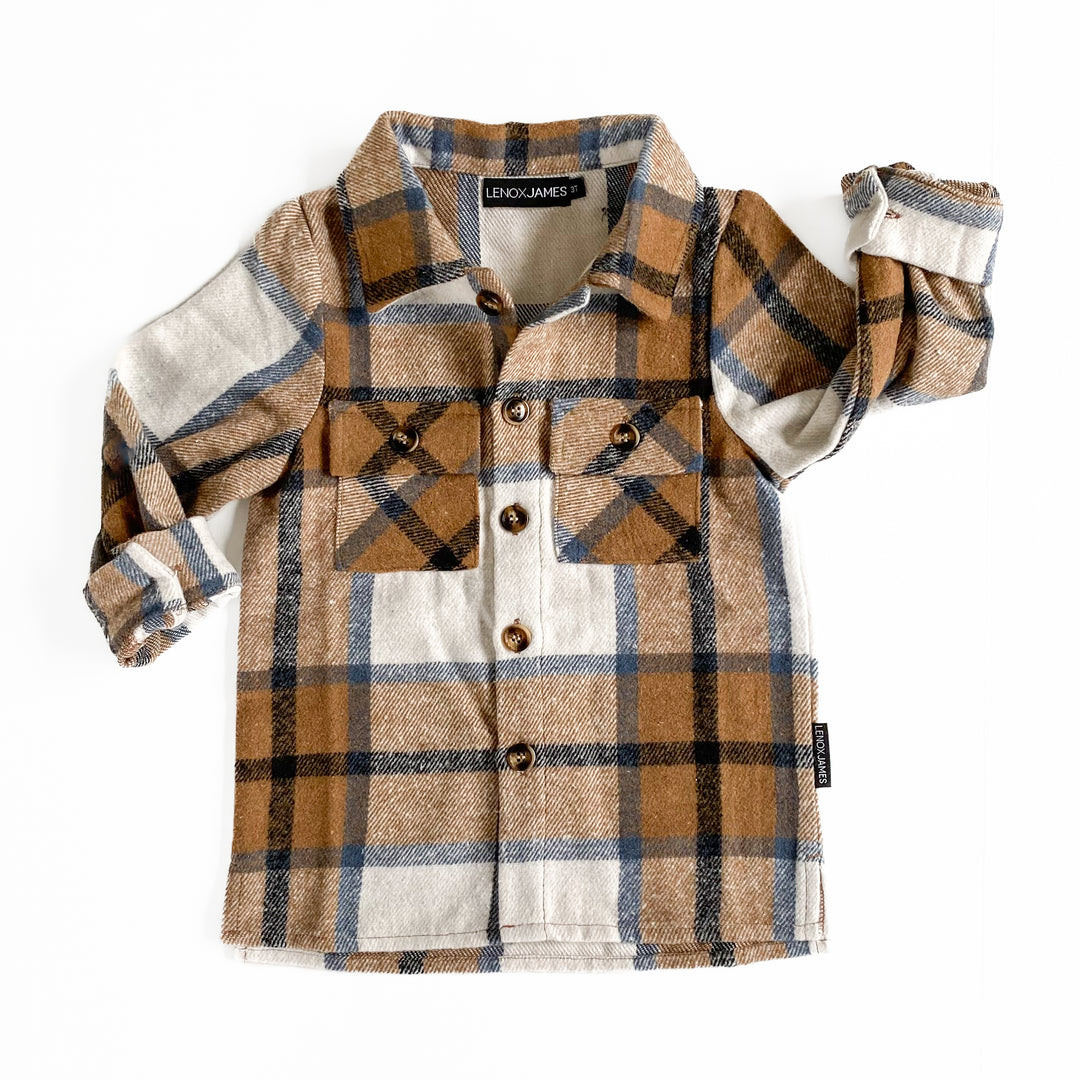 FLANNEL SHACKET - TAN