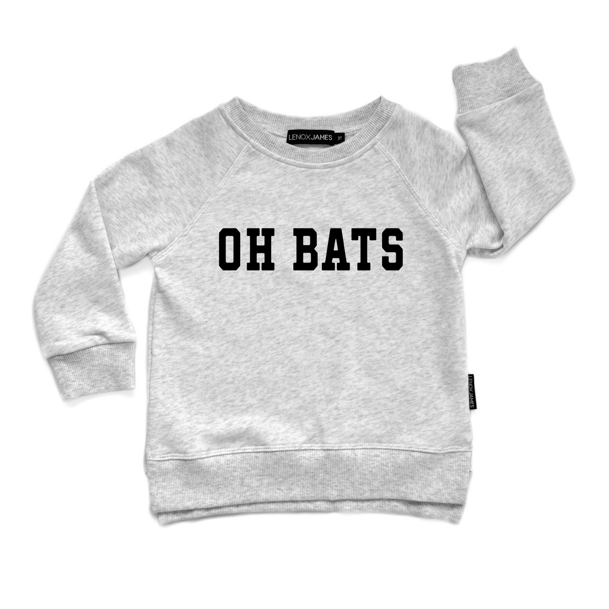 Gray sweatshirt with &