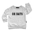 Gray sweatshirt with &