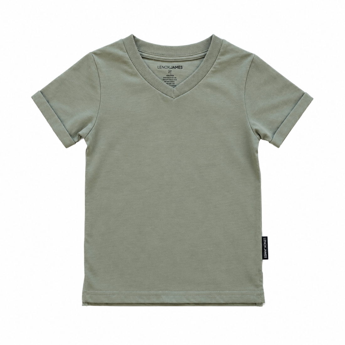 V-NECK TEE - OLIVE