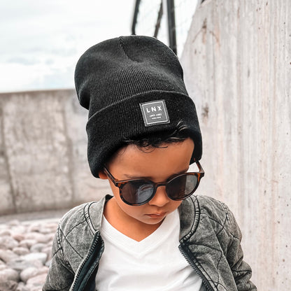 CLASSIC KNIT BEANIE - BLACK