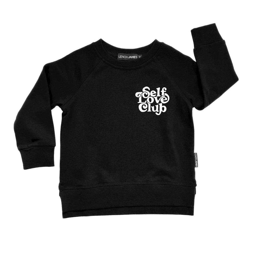 SELF LOVE CLUB SWEATSHIRT - BLACK - LENOX JAMES