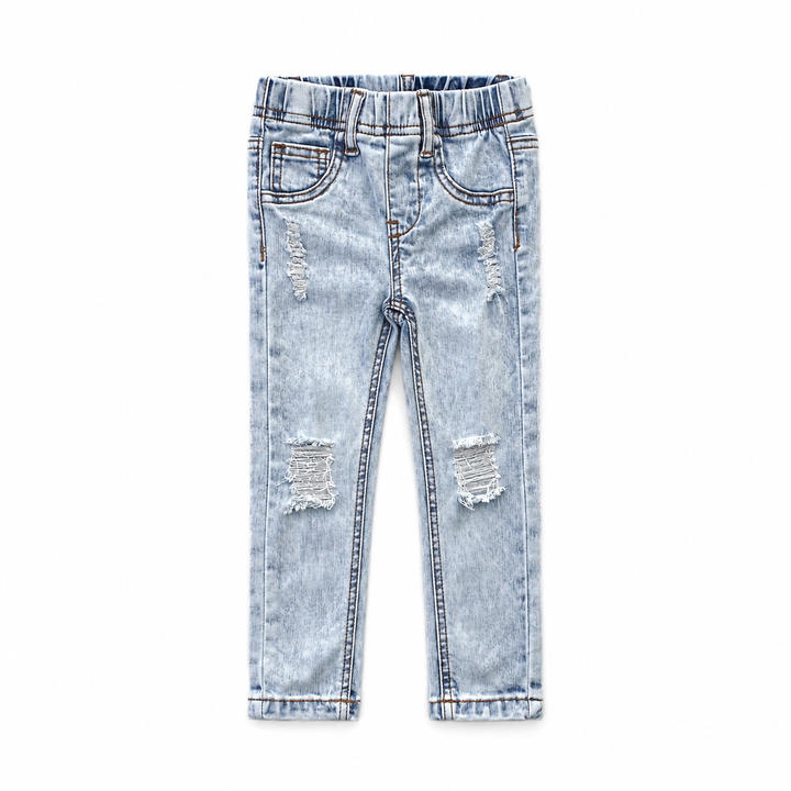 DISTRESSED JEANS - ULTRA-LIGHT WASH