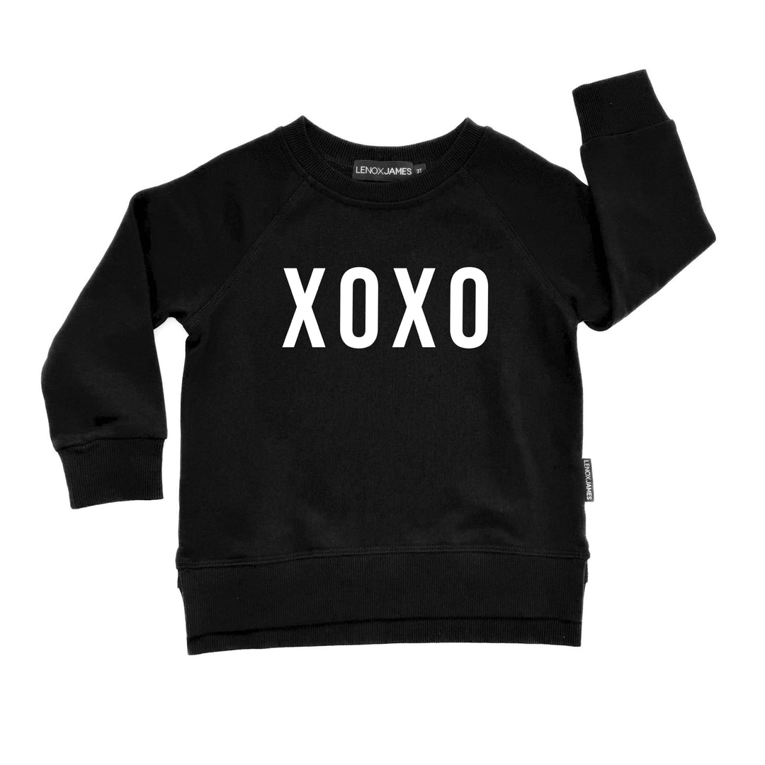 XOXO SWEATSHIRT BLACK - LENOX JAMES