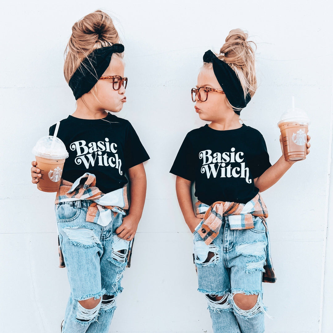 basic witch tee - black
