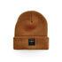 LENOX JAMES boulder classic ribbed knit beanie for infant, baby, toddler, and kids, with fold-over cuff and signature LNX patch.