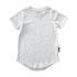 LENOX JAMES ash gray cotton crewneck basic tee for babies, toddlers and kids