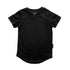 LENOX JAMES black cotton crewneck basic tee for babies, toddlers and kids