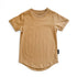 LENOX JAMES light tan cotton crewneck basic tee for babies, toddlers and kids