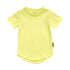 LENOX JAMES citrus yellow cotton crewneck basic tee for babies, toddlers and kids