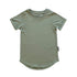 LENOX JAMES olive green cotton crewneck basic tee for babies, toddlers and kids