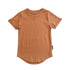 LENOX JAMES terracotta cotton crewneck basic tee for babies, toddlers and kids