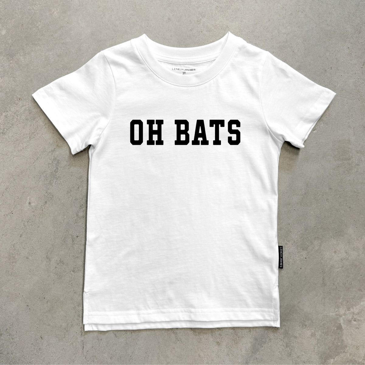 OH BATS TEE - WHITE