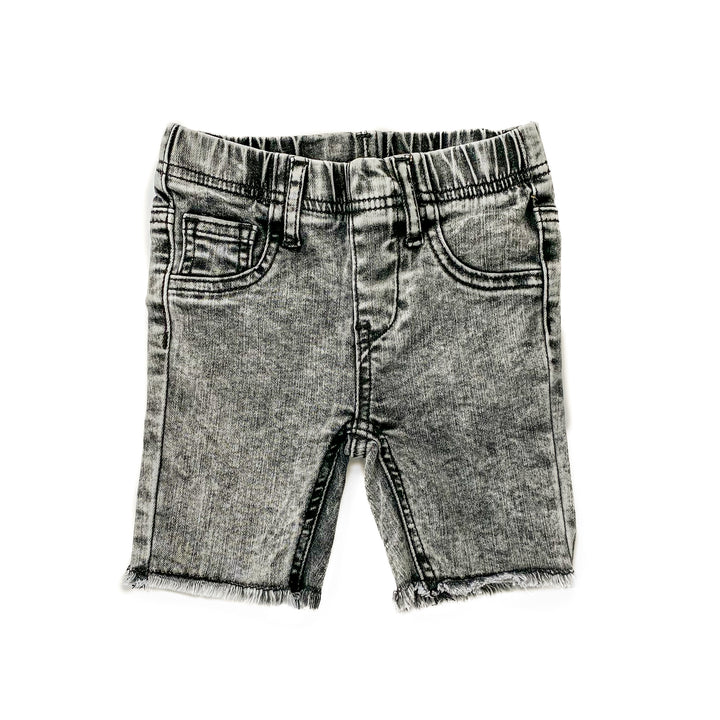 DENIM SHORTS - GREY WASH