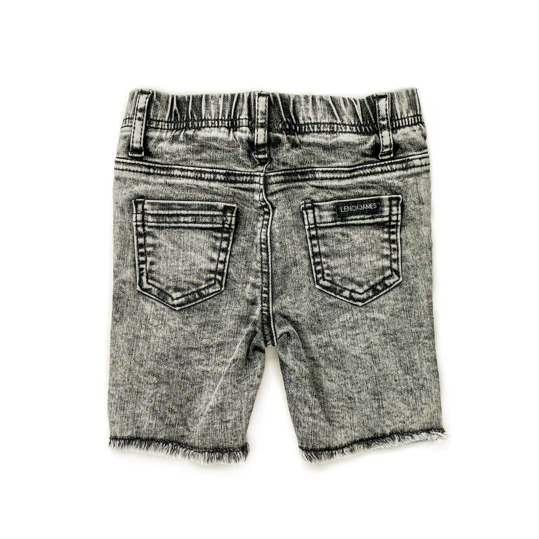 DENIM SHORTS - GREY WASH