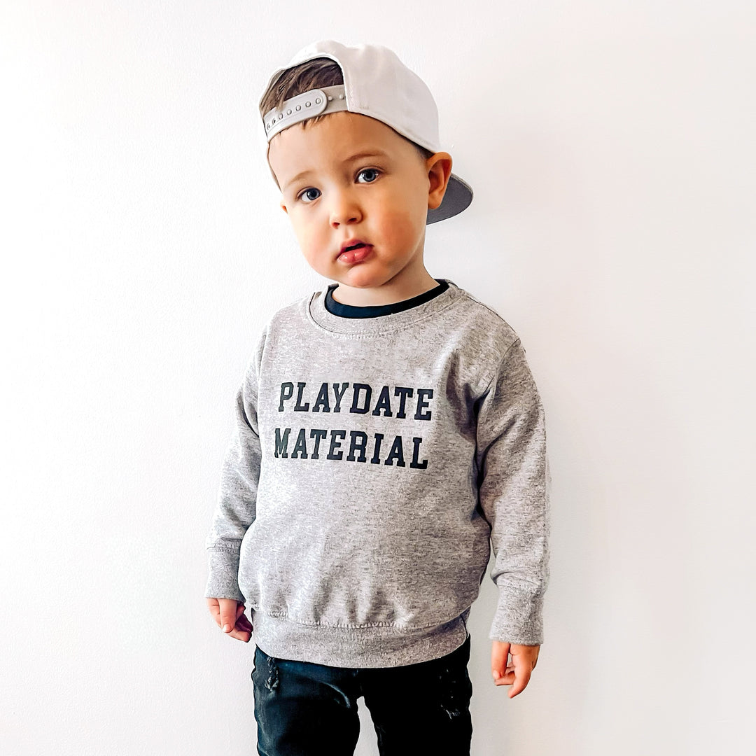 PLAYDATE MATERIAL SWEATSHIRT - GREY